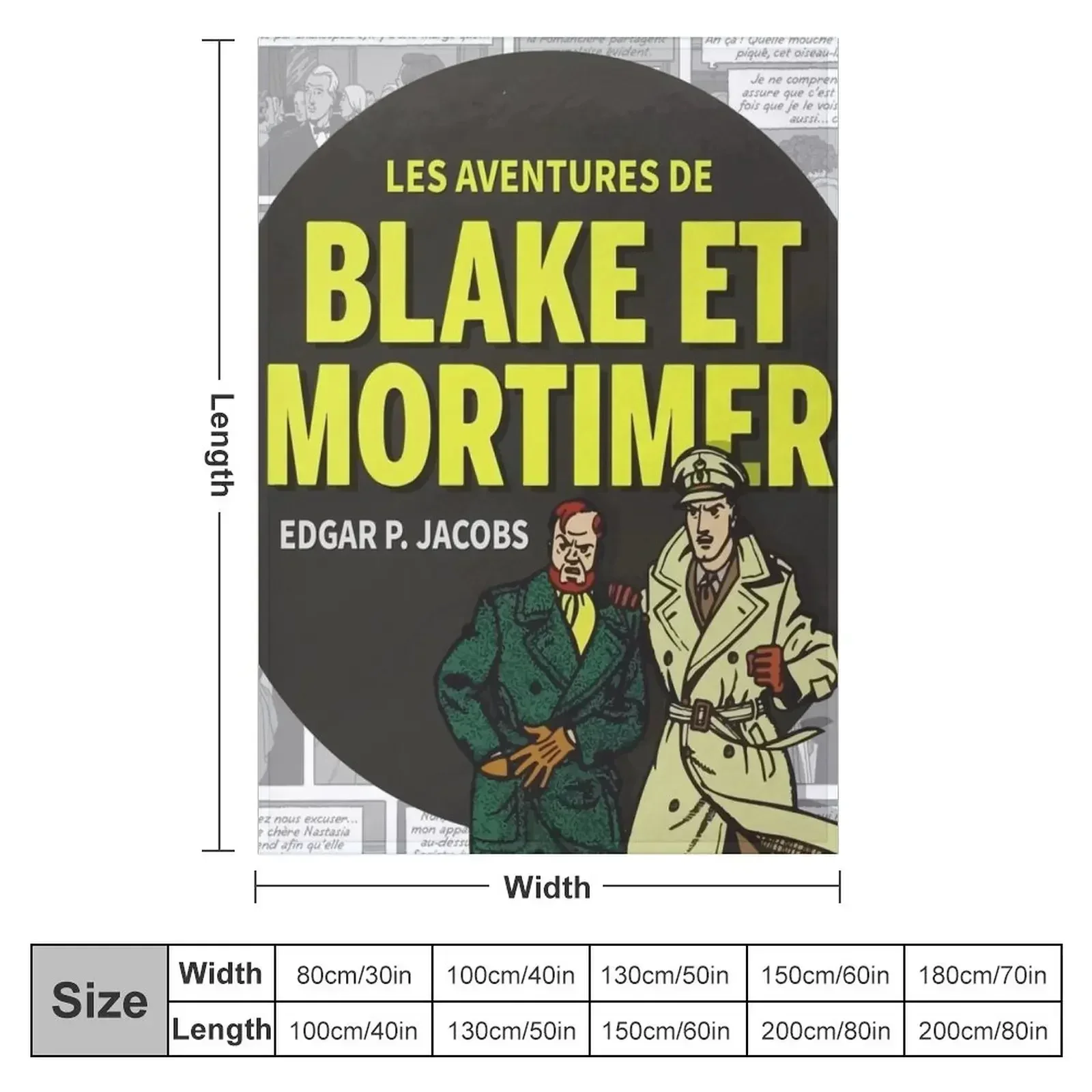 The Adventures of Blake and Mortimer Throw Blanket Stuffeds Multi-Purpose Blankets