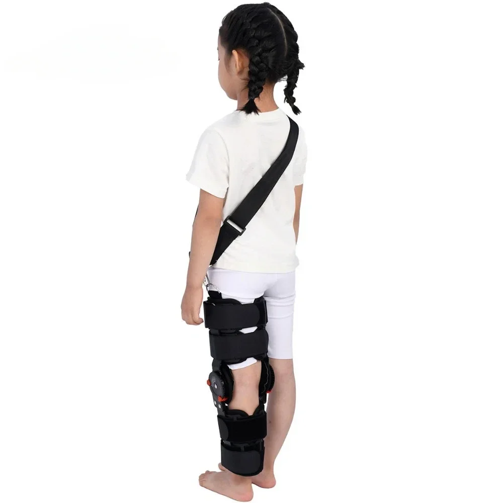 Medical Children\'s knee Fixation Supports Adjustable Knee Brace Hinged Stabilizer Recovery Supports Ligament Sport Injury Splint