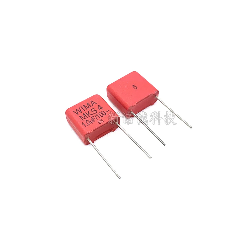 2pcs Original WIMA 1UF 100V RED MKS4 10MM Film Capacitor Hi-Fi Audio Capacitors 100V 105 1UF 5%