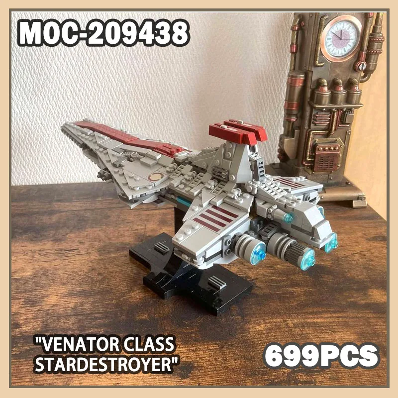 

MOC-209438 креативный космический корабль, строительный блок, Vina Star Destroyer, игрушки для взрослых, подарок на день рождения для мальчиков, микроимператорский морской истребитель, 699 шт.