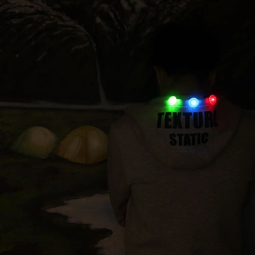 مشرق LED أحذية مستديرة صغيرة كليب ضوء ليلة تشغيل ركوب الدراجات الرياضة تحذير مصباح كليب الضوء