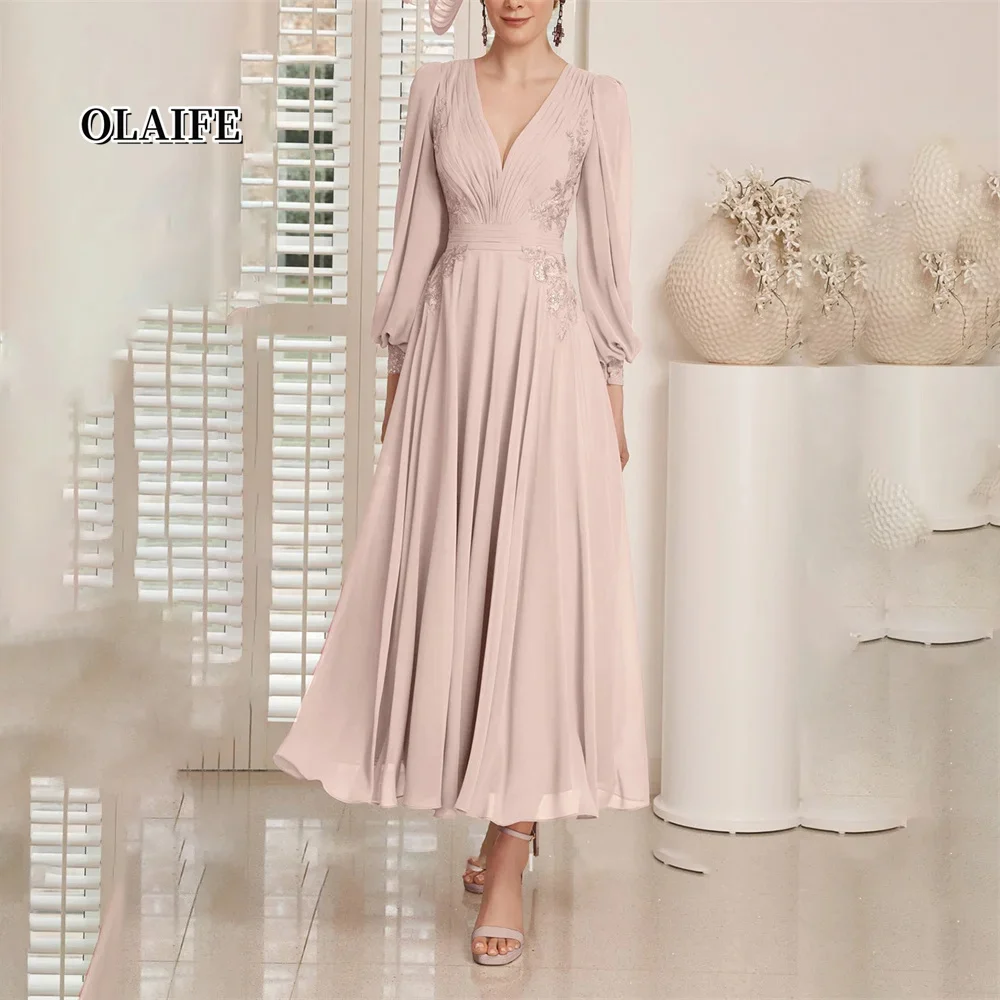 Graceful Half Sleeves Mother Dresses For Weddings Sheath Formal Gown Beading Zipper Back 2023 Vestidos De Ocasión Formales