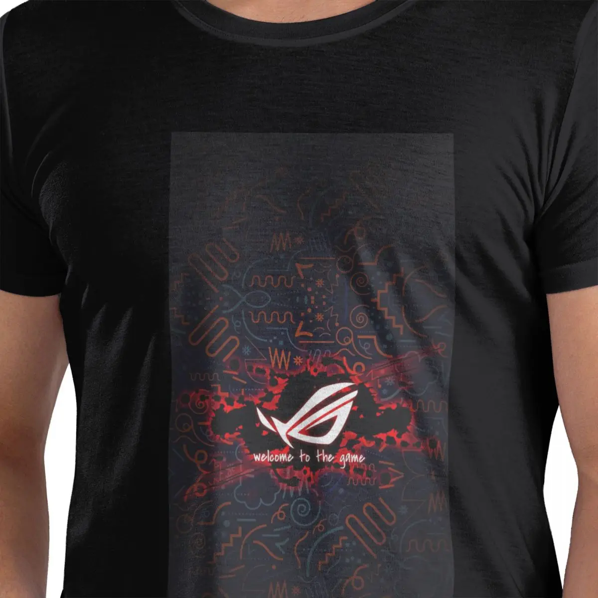 

Футболка Asus Rog из 100% хлопка, мужские классические футболки, мужские футболки с круглым вырезом и коротким рукавом, S-6XL