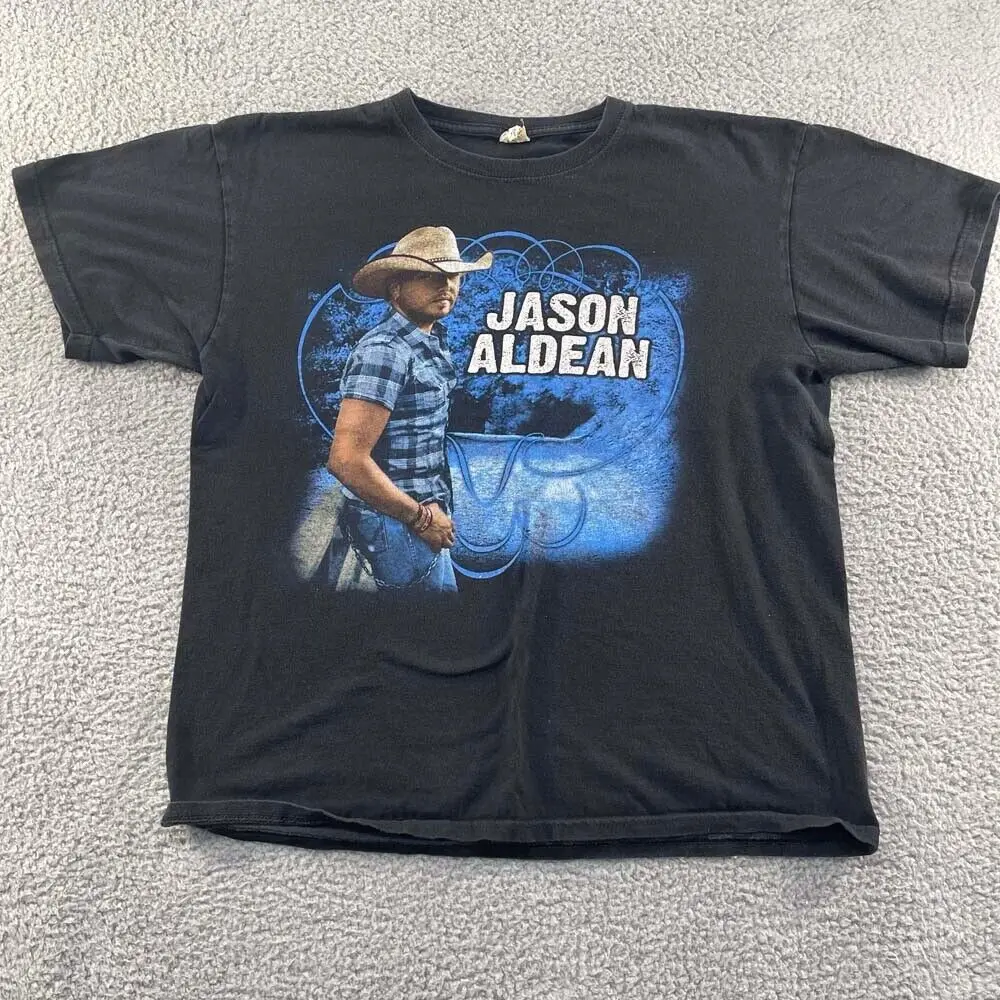 

Jason Aldean My Kinda Party country concert tour 2011 2 sided t shirt sz L large