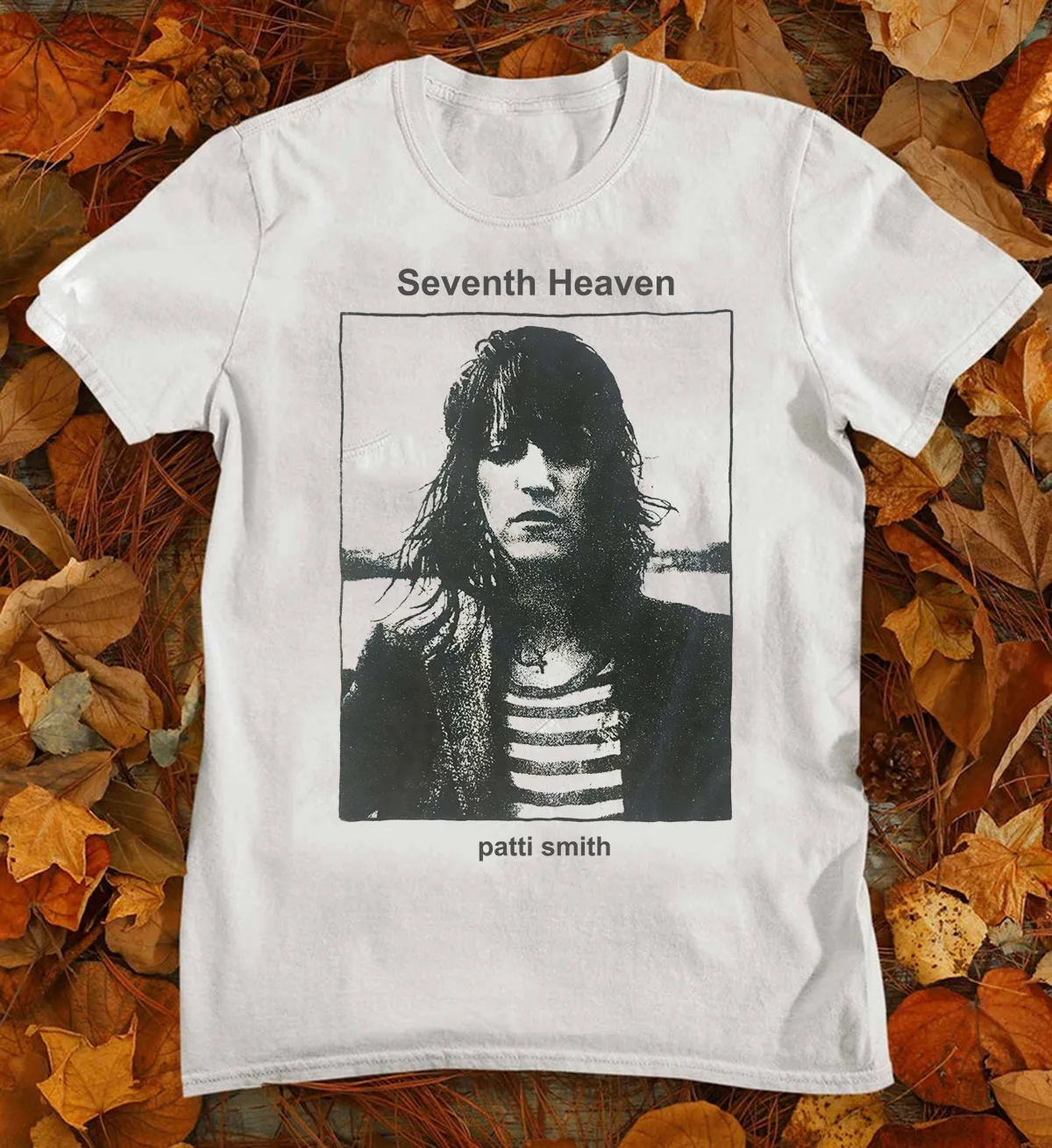 Singer Patti Smith Seventh T Shirt White men S-4XL EE204A