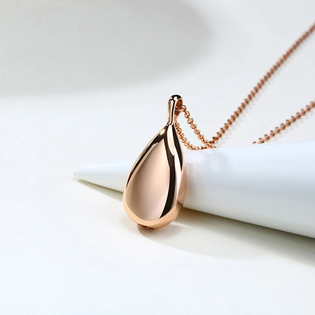 

Urn Necklace for Ashes Titanium Steel Perfume Pendant Aromatherapy Jewelry Gift for Mother Lover Friend Women Accessories