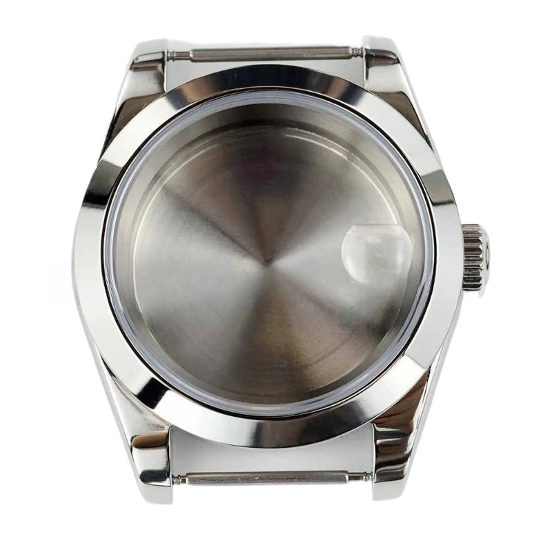 For Bevel Case 36/39mm Sapphire Glass Stainless Steel Case for NH35/36 Movement