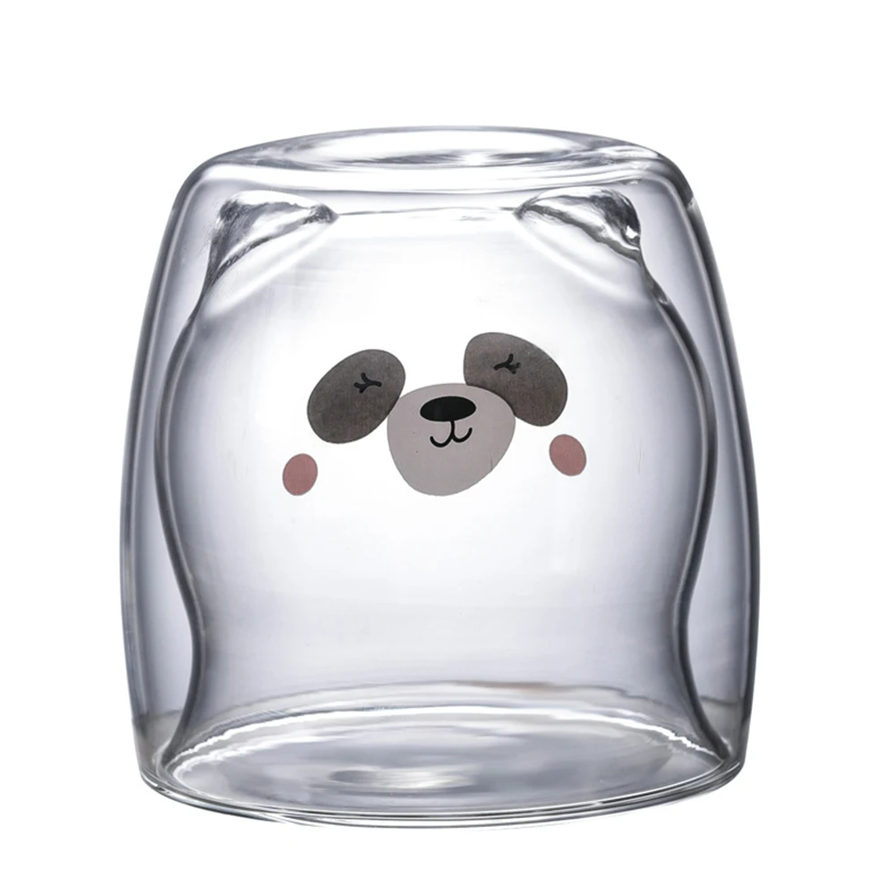 

Claw Cup Glass Tea Large Wine Glass Mug Double Bottom Kawaii Crystal Home Office Coffe Beakers Breakfast Best Gift Festival