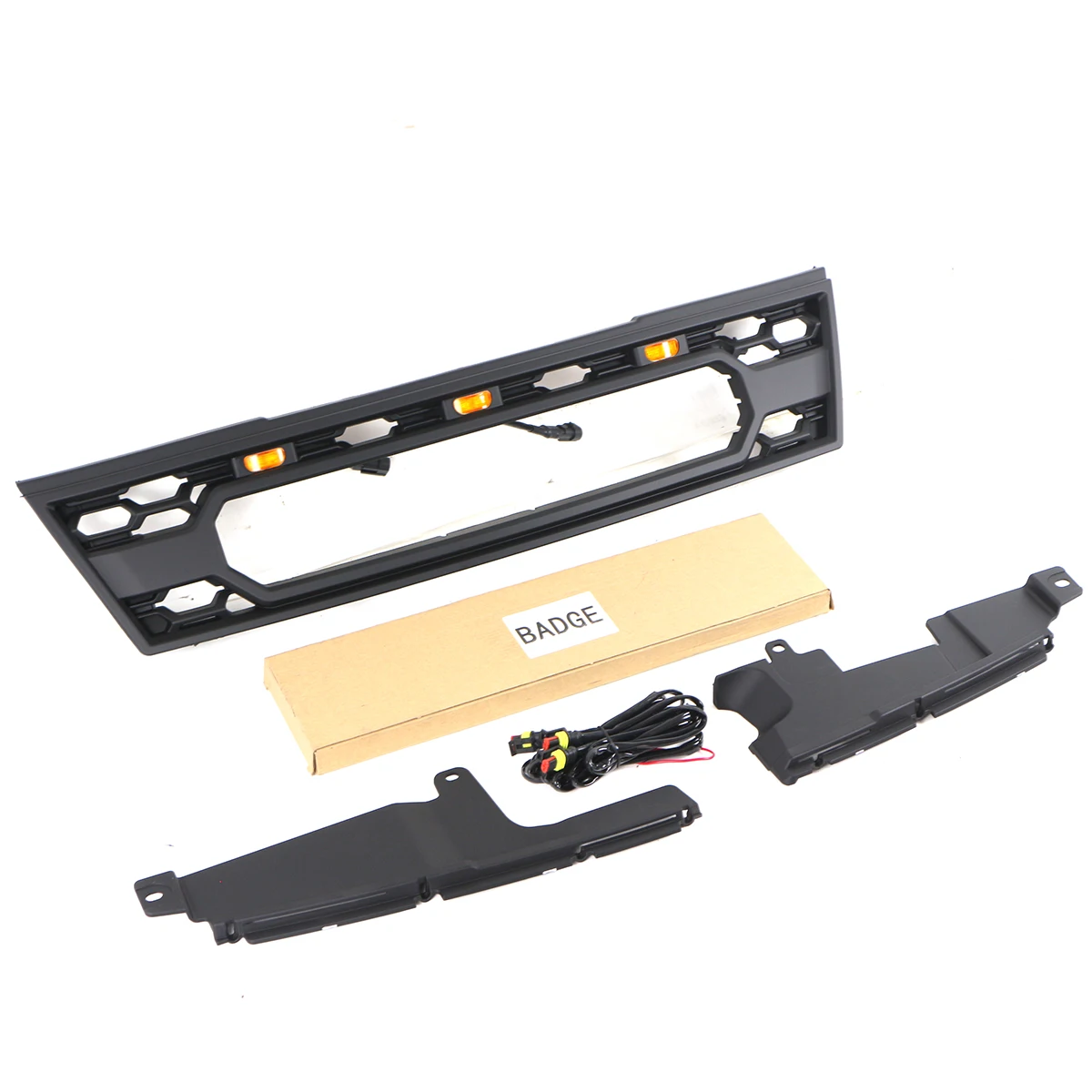 マ*r様 t31 前期　NISSAN フロントグリル マットブラック LEDマー ☆新発売☆エクストレイル T31系 前期 ラジエーターグリル マット