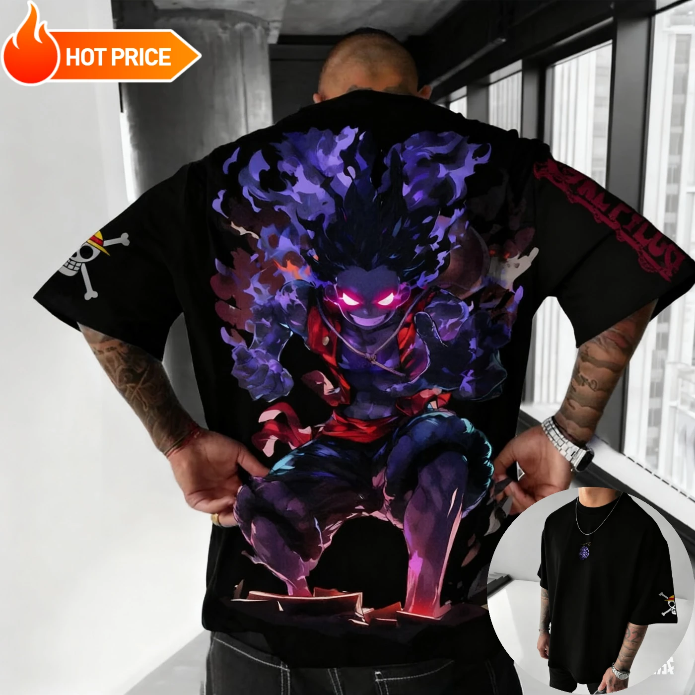 Luffy Gear 5 One Piece 2025 Anime Harajuku verano camiseta hombres de gran tamaño ropa de calle Retro mujeres Casual suelta manga corta Unisex