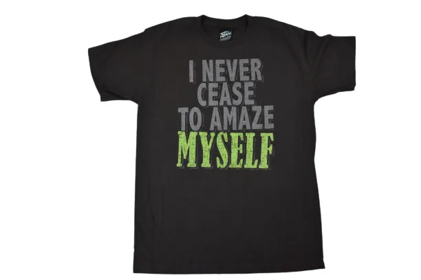 Top Heavy Mens I Never Cease To Amaze Myself T Shirt New M