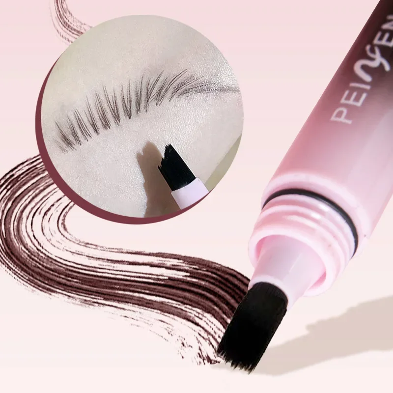 Pressando almofada de ar tintura de sobrancelha para longa duração natural impermeável não mancha renderização de cor tintura de sobrancelha