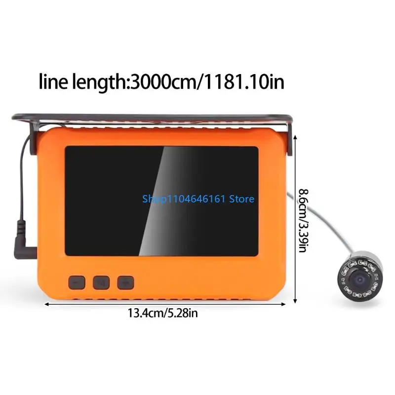 Waterdichte viscamera met 30 m kabel 4.3 inch LCD Monitor Fish Finder