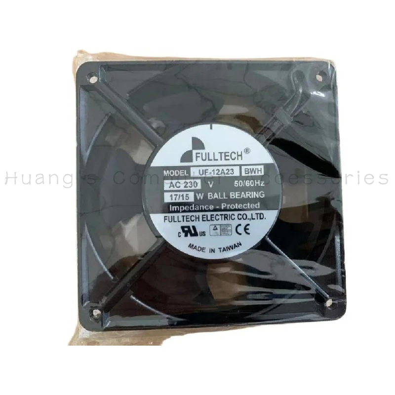 SS+New For FULLTECH UF-12A23 BWH Cabinet Axial Cooling Fan 230VAC 17/15W 120x120x38MM