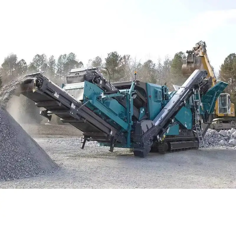 Mobile Stone Crusher Plant Tracked Crusher for Road Construction