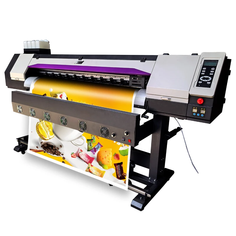 Large format roll to roll banner printer automatic inkjet printer DX5/XP600/I3200E1/I1600E1 single head high speed plotter