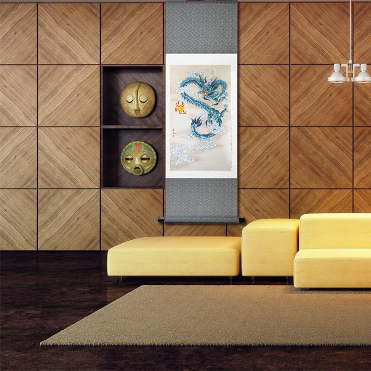Dragon painting   Home Office Decoration Chinese scroll painting dragon painting China dragon