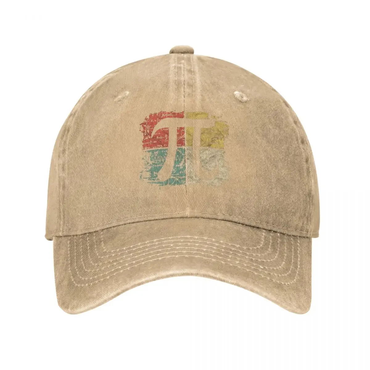 

Fashion Washed Retro Square Pi Symbol Baseball Cap Dad Cowboy Hats Snapback Math Equations Casquette