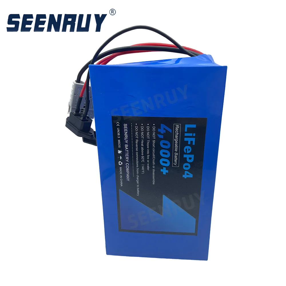 LiFePo4 36V 30Ah Lithium Battery with 30A BMS for 1500W Motor Electric Motorcycle Go Cart+5A Charger