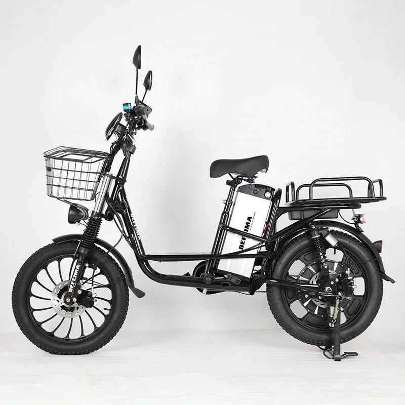 Sepeda listrik serbaguna, ban 20 inci 60V15A baterai suspensi penuh sepeda listrik