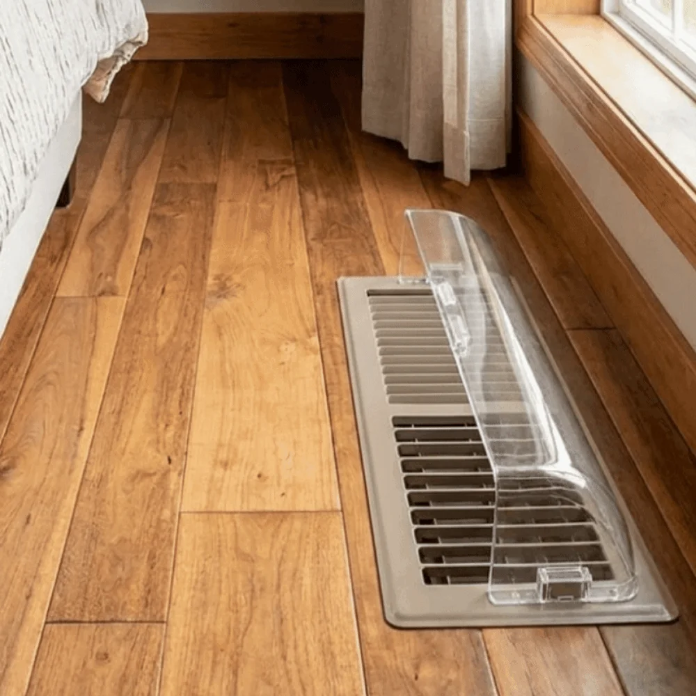 Retractable Magnetic Air Conditioner Vent Deflector Adjustable Anti-Direct Blowing Heater Vent Deflector Transparent Plastic