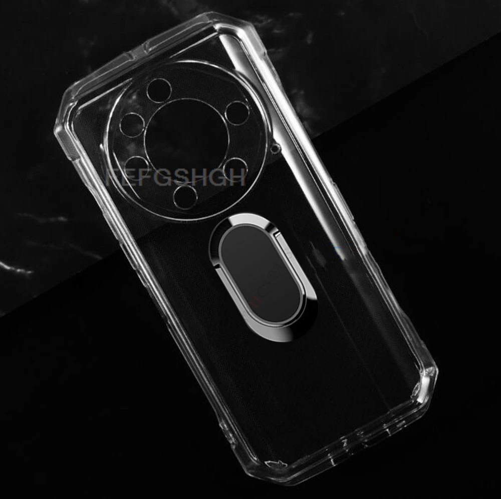 For Doogee S110 DoogeeS110 6.58" 2023 Doogee S 110 Back Ring Holder Bracket Case TPU Soft Silicone Cover