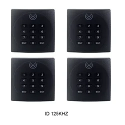 Toegangscontrole Wiegand Interface 125Khz Em Of 13.56Mhz Mifare Kaartlezer Ip64 Waterdichte DC6-14V