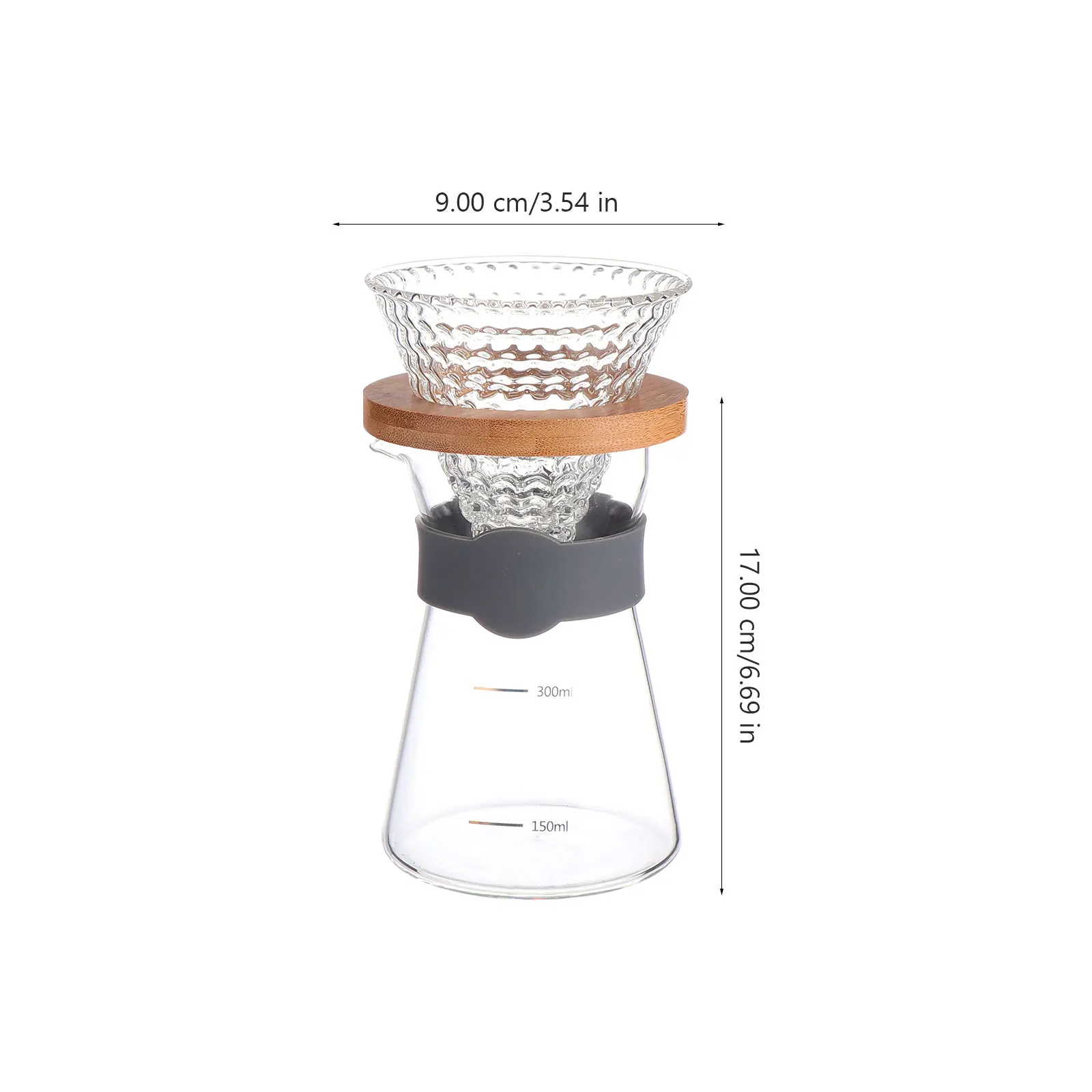 

2 pcs Coffee Pot Glass Tea Kettle Heat Resistant Clear Body Eco Friendly Material Multi Functional Storage Container