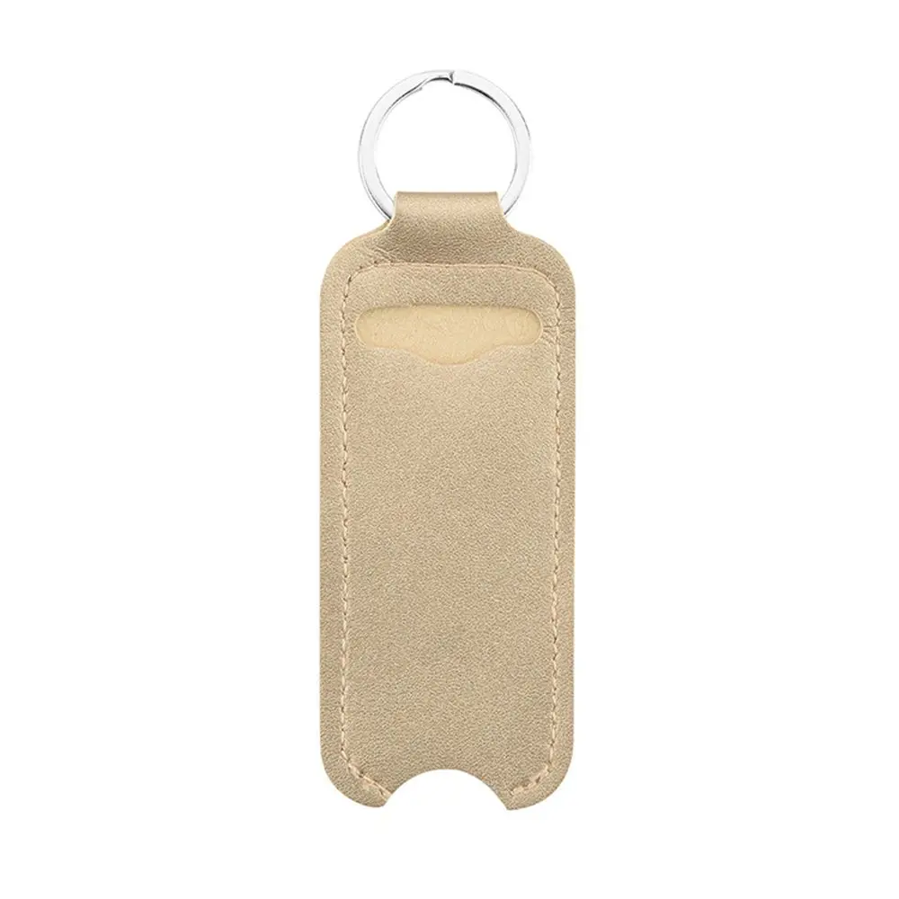 PU leather Lip Balm Case Lippy clip Lip balm bag Key Ring Holder Keychain holder Chapstick holder Lipstick Keychain Bag