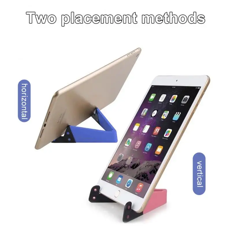 Cell Phone Stand Holder For Smartphone Tablet Desk Universal Foldable Mobile Phone Holder Stand V-Shaped Adjustable