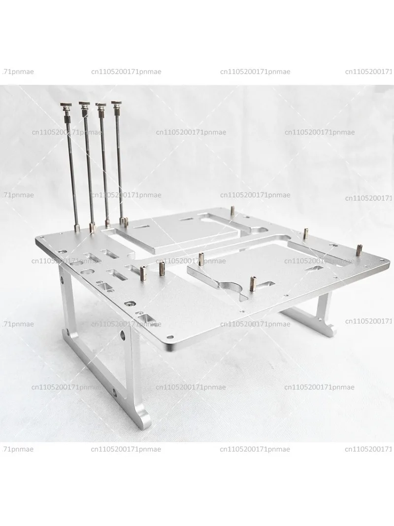 Open Frame Aluminum Computer Case, MATX Water Cooling Test Bench Chassis for PC Hardware