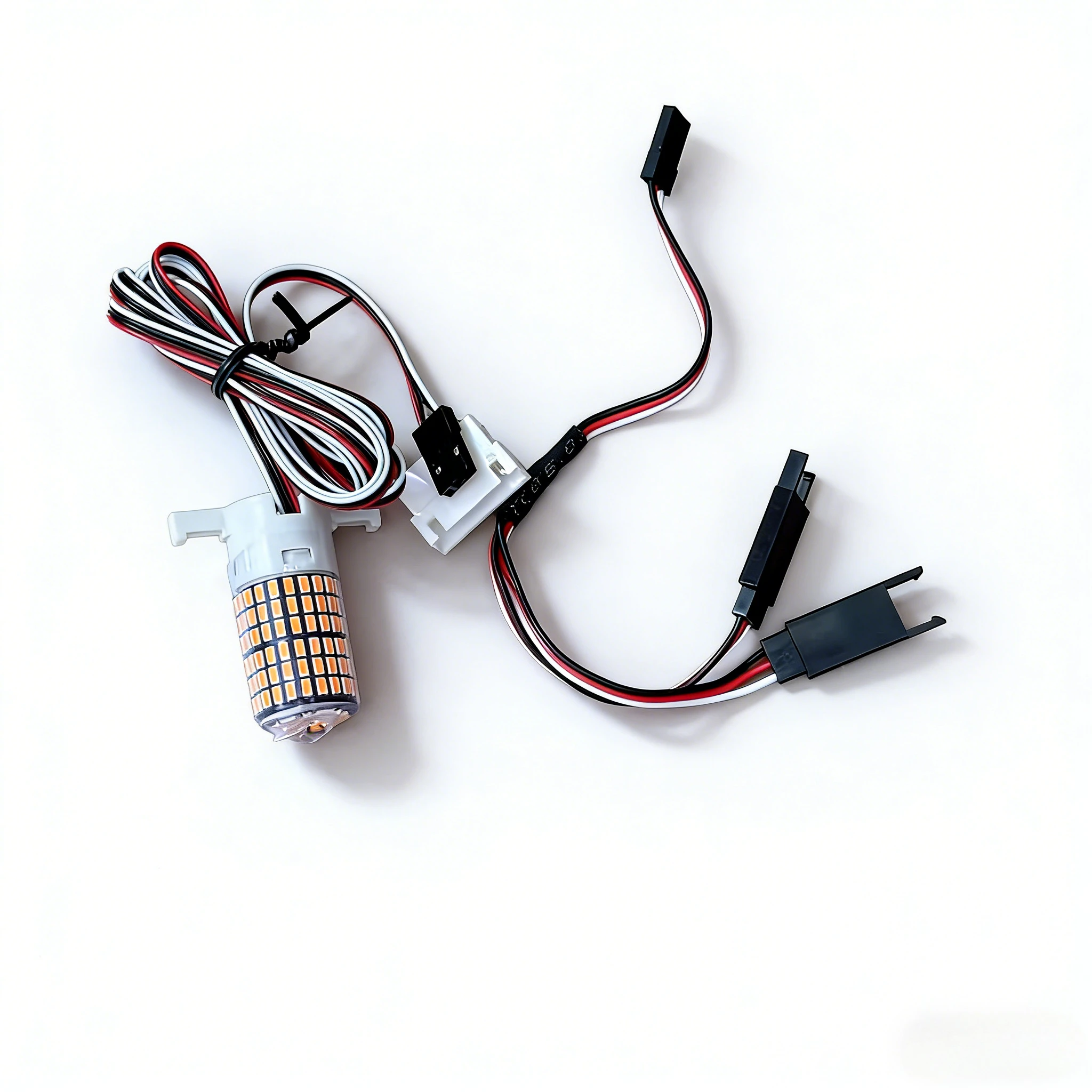 RC EDF Ducted Fan Thrust LED Tail Light - 70/80/90mm FMS Compatible, Throttle Linked for RC Fixed Wing Jets