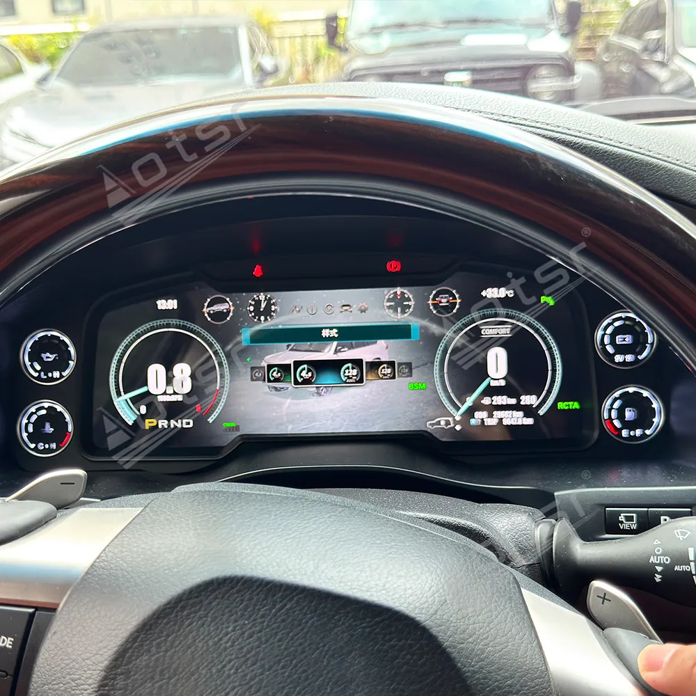 For Lexus LX570 2016 2017 2018 2019 2020 2021 Carplay Virtual Cockpit Speed Meter LCD Digital Cluster Instrument Panel Dashboard