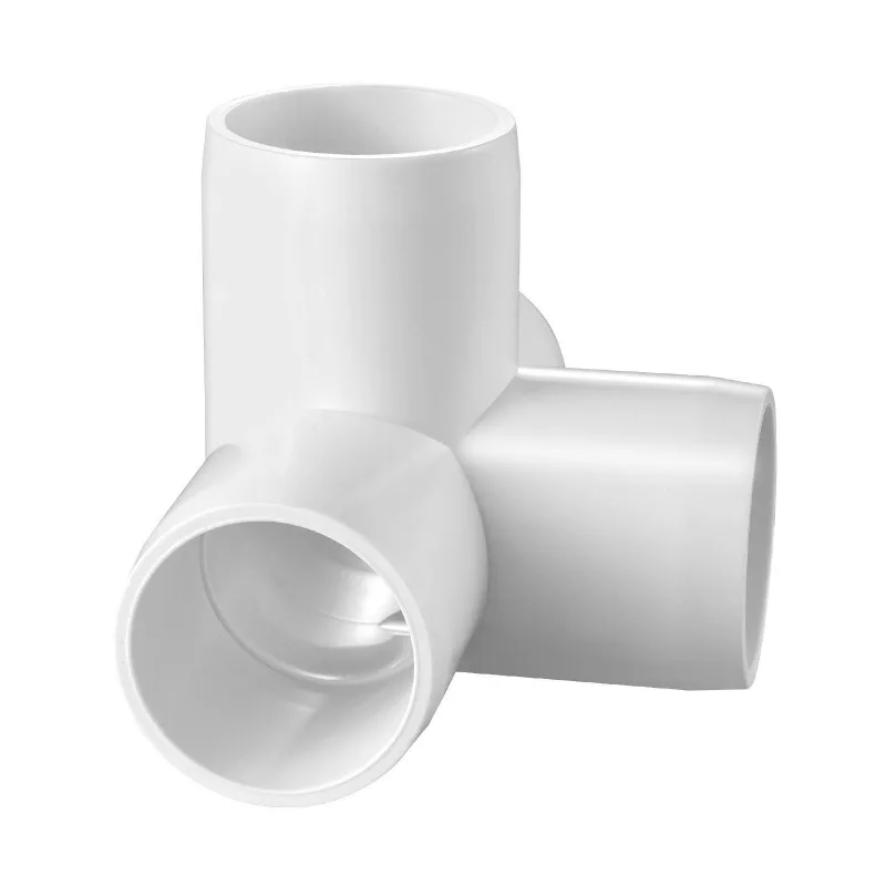Raccordi in PVC a 4 vie Confezione da 10 giunti per tubi in PVC Connettore a gomito per tubi in PVC da 1"