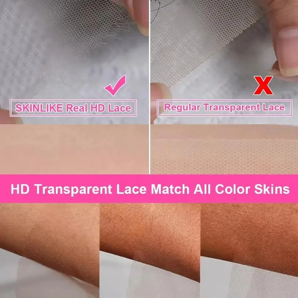 30 32 بوصة البرازيلي موجة فضفاضة 200 الكثافة موجة فضفاضة 13x4 HD الدانتيل شعر مستعار أمامي 13x6 الدانتيل أمامي خصلات الشعر المستعار الإنسان النساء #5