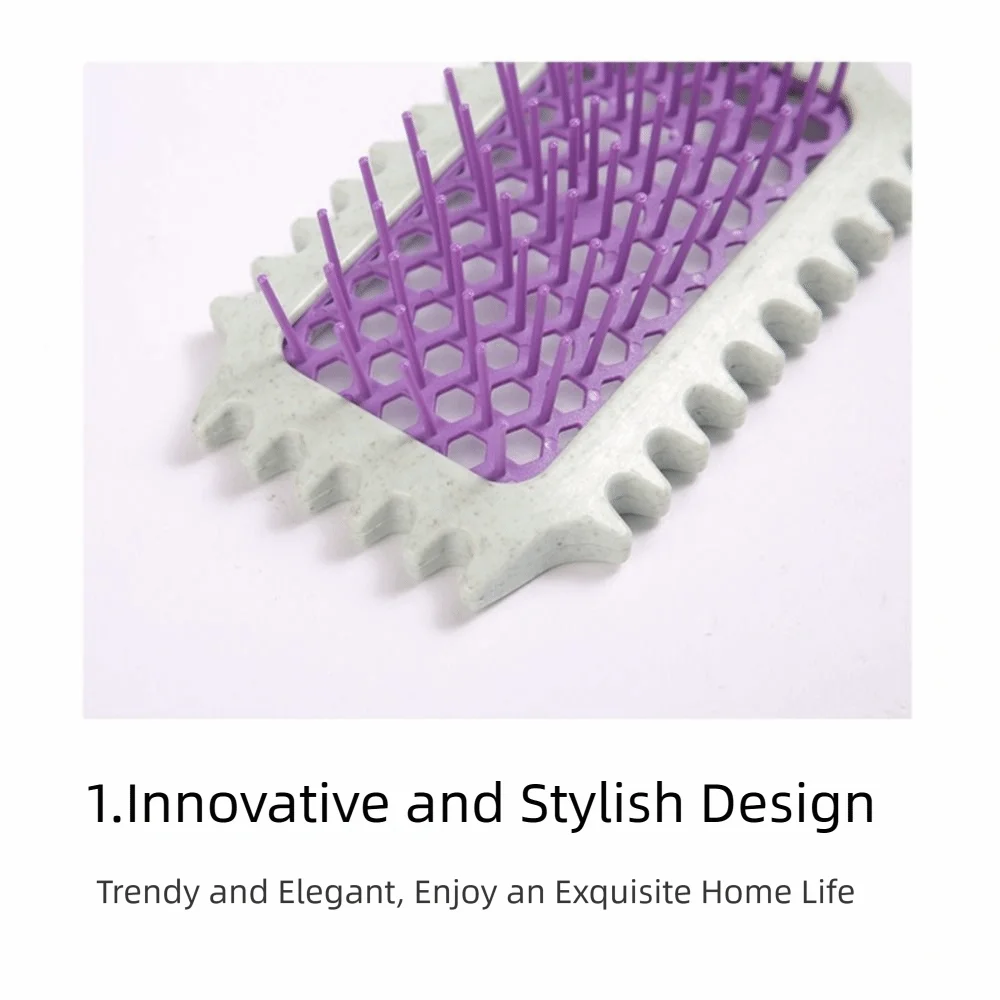Pointed Tail Pointed Hair Comb Three-pronged Design Split Hair Comb Tangled Hair Comb Bounce Roll Hollow Design Comb Curly Hair