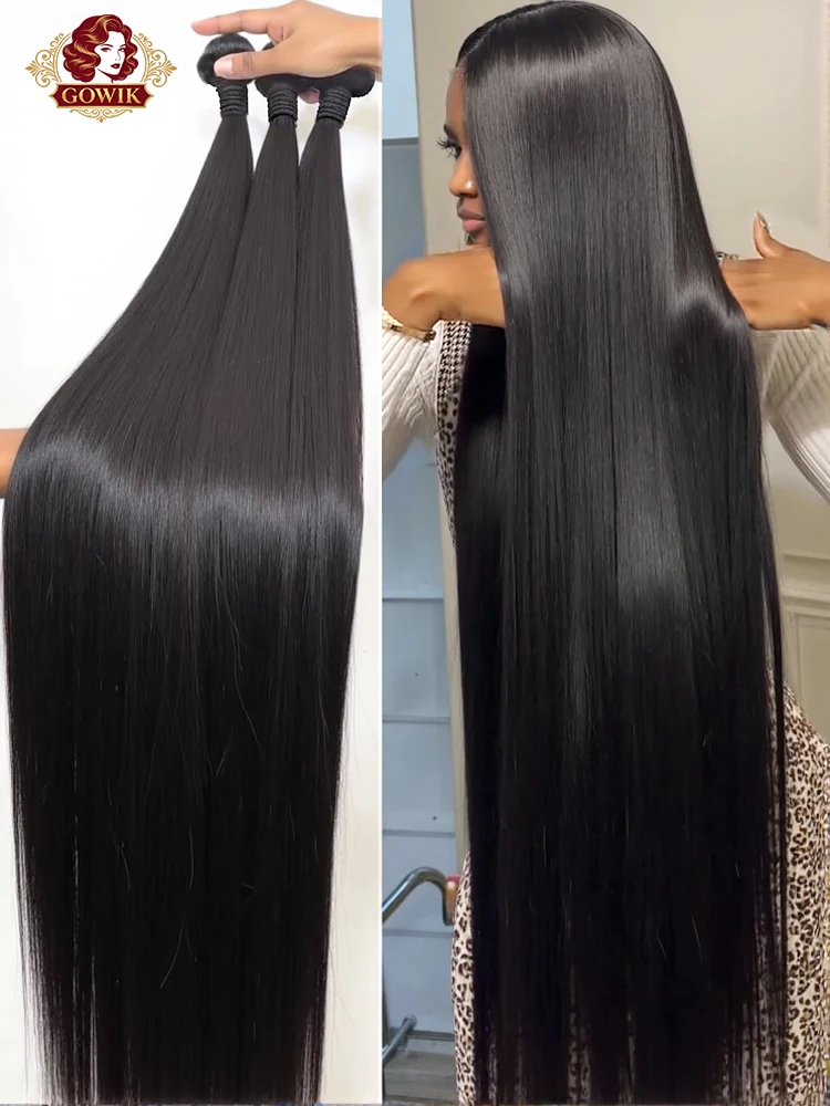 28 28 30 pulgadas extensiones de cabello humano postizo liso de hueso virgen brasileño sin procesar 100% extensión de cabello humano crudo 3 4 mechones de trama