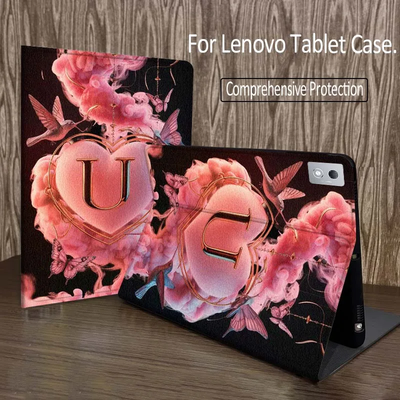 

Pink Heart Hummingbird Cartoon For Legion Xiaoxin Pad P12 Pro Y900 GT 2023 2025 12.1 12.7 14.5 inch Tablet Case