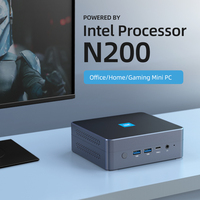 Mini PC Intel N200 Processor DDR5 4800MHz M.2 SSD NVMe Windows 11 WiFi6 Bluetooth5.2 4K 60Hz Type-C HDMI/DP 2.5G Ethernet USB3.2