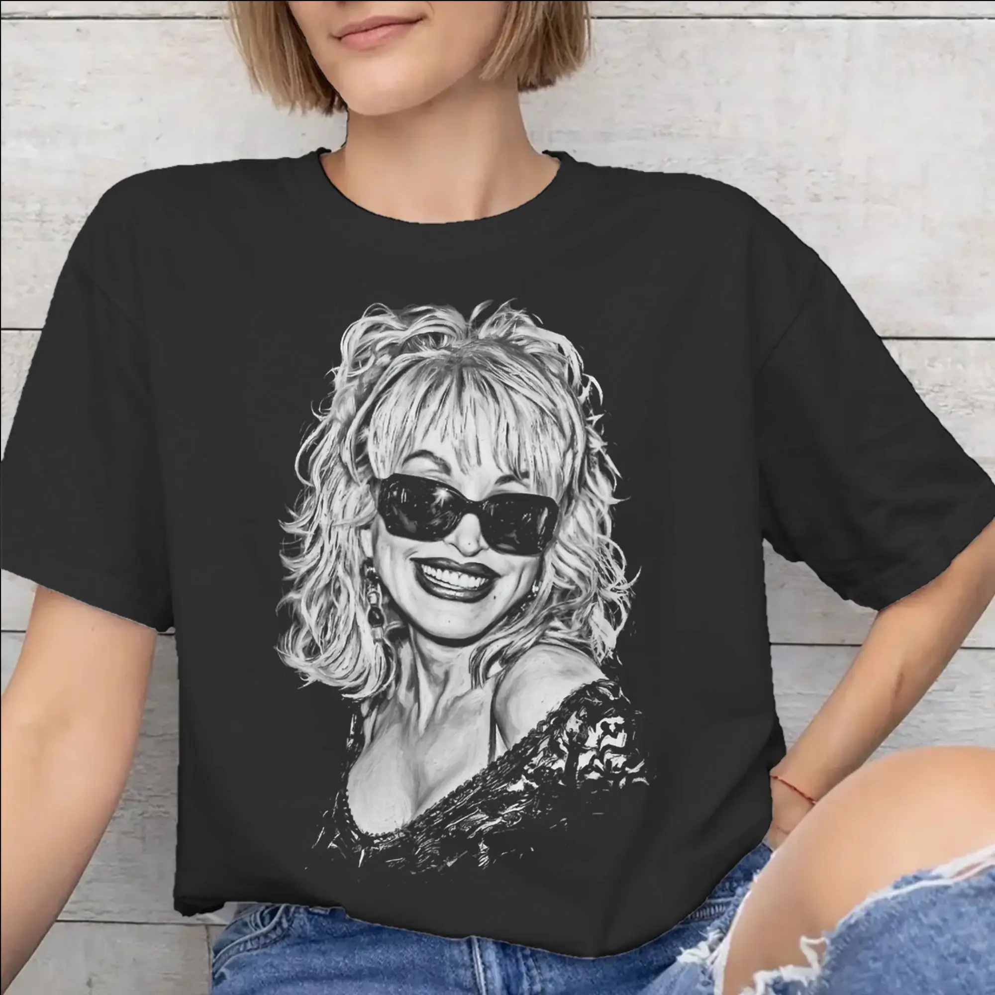 RIP Dolly Parton Accessories Men Women T Shirts Cotton Tee Graphic Printed  Tops T-shirt