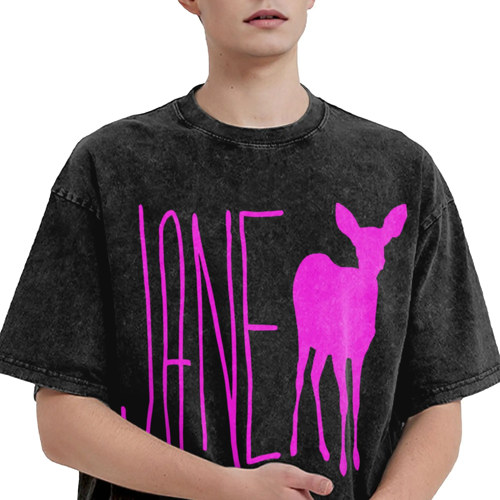 تي شيرت Punk Doe Life is Strange Washed تي شيرت هيب هوب تي شيرت لعبة تي شيرت علوي للرجال والنساء قطن Harajuku جرافيك مطبوع