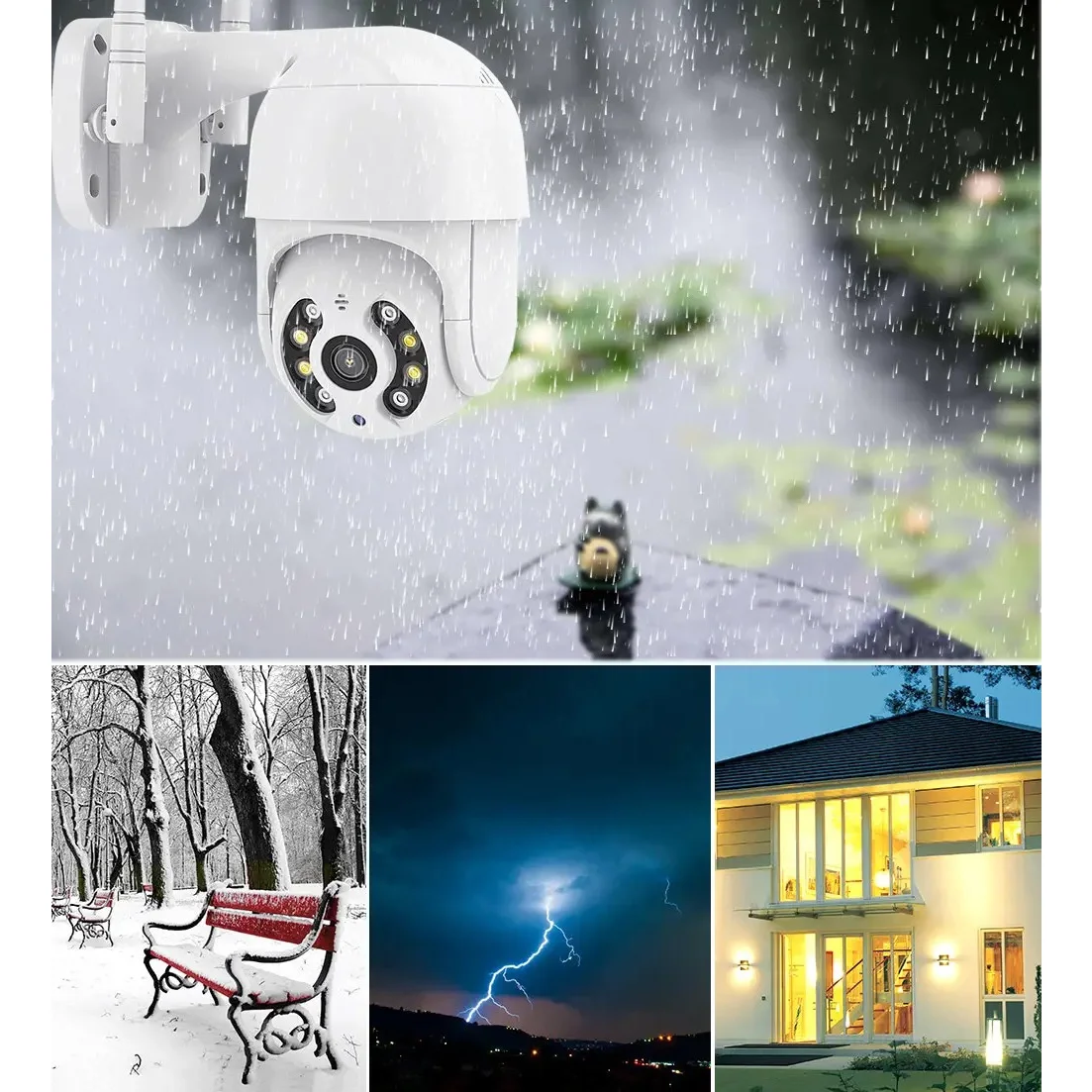 كاميرا سيجوريدا Hd 3 Ip Wifi 360 Externa Prova Dágua Yoose