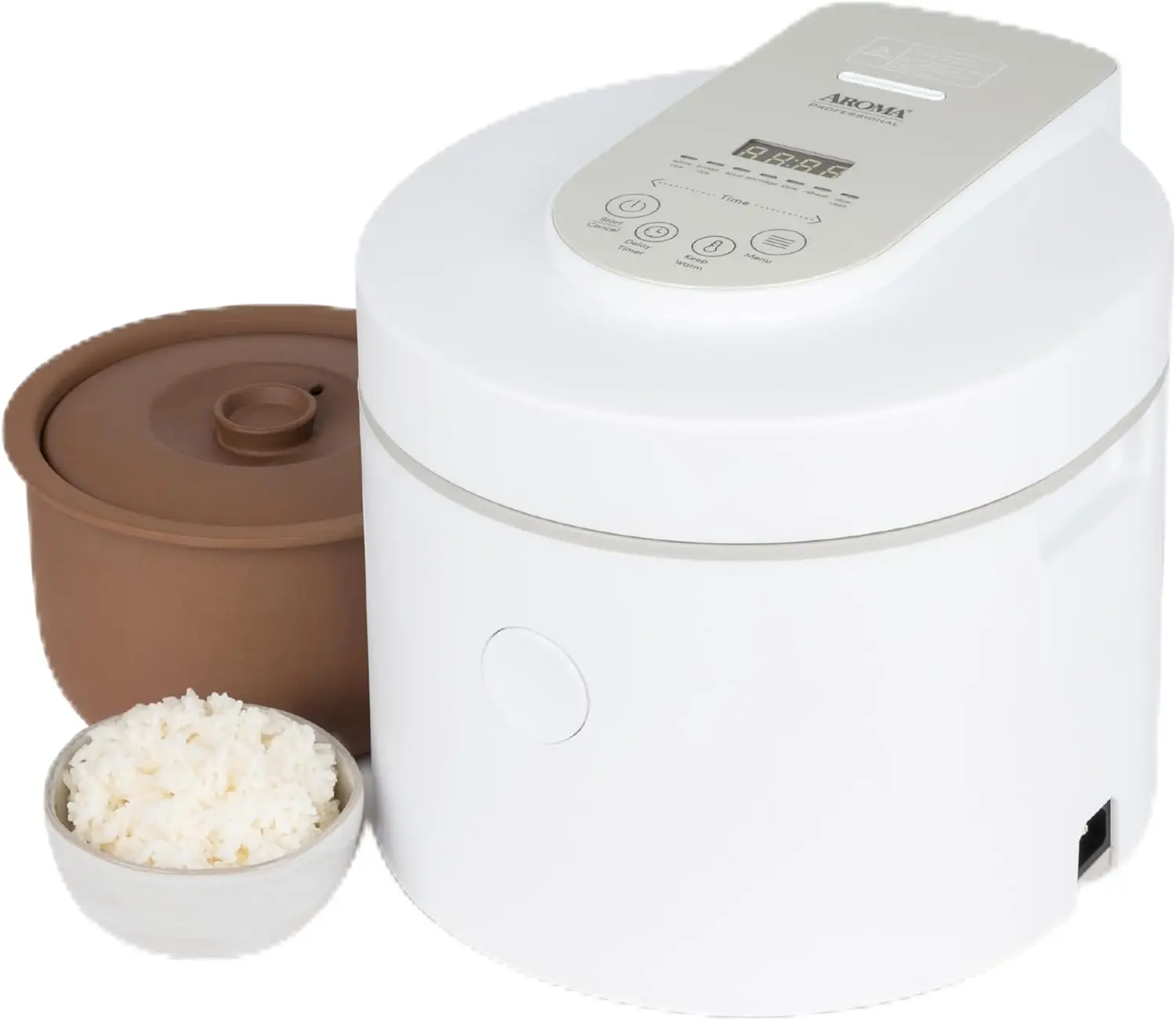 

Professional Rice Cooker with Purple Clay Cooking Pot, 6-Cup (Uncooked) / 12-Cup (Cooked), Healthy Grain Multicooker, Natural