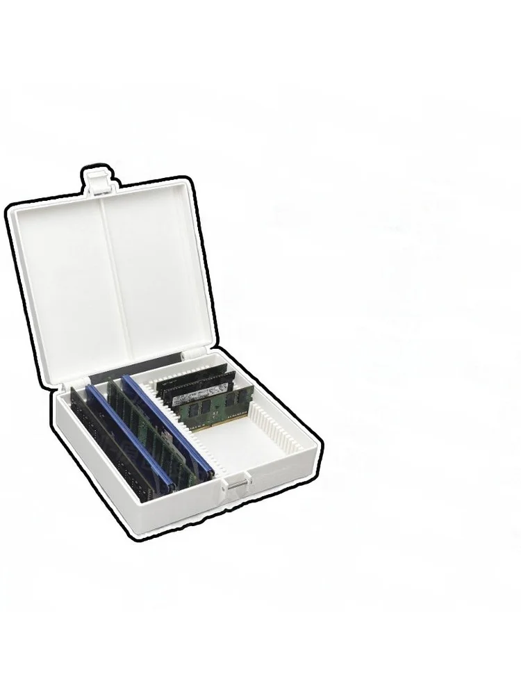Desktop Notebook Memory Stick Storage Box Computer Server Memory Stick Organizer Desk Top Storage Box Simplistic Design Plast...