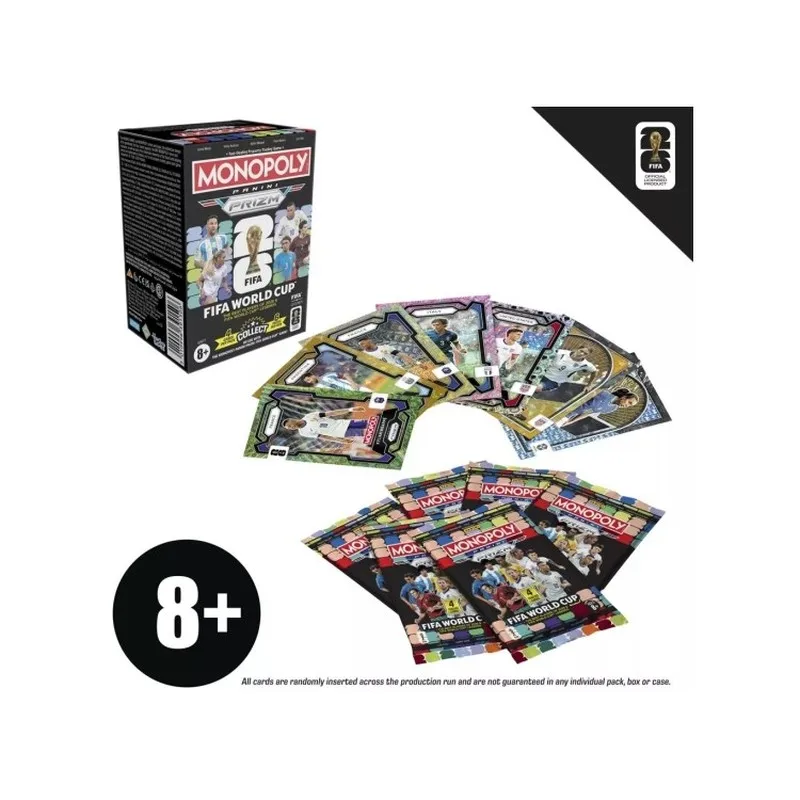 Genuine Panini Monopoly 2026 Fifa World Cup Prizm Soccer Trading Cards Official Licensed Blaster Box Soccer Fans Customized Gift