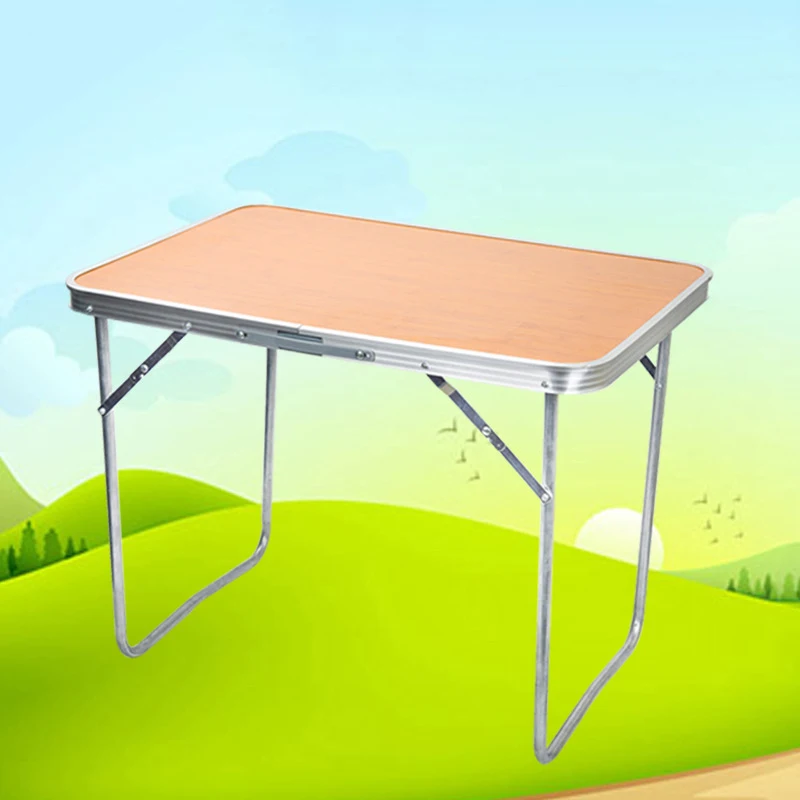 

Foldable Desk Outdoor Camping Table Home Picnic Barbecue Folding Tables Heighten Multifunctional Portable Computer Desk