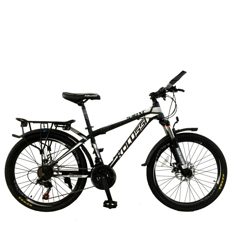 24 inch low bed mountain bike with rear shelf, cutter ring, disc brake, front fork with pair handle