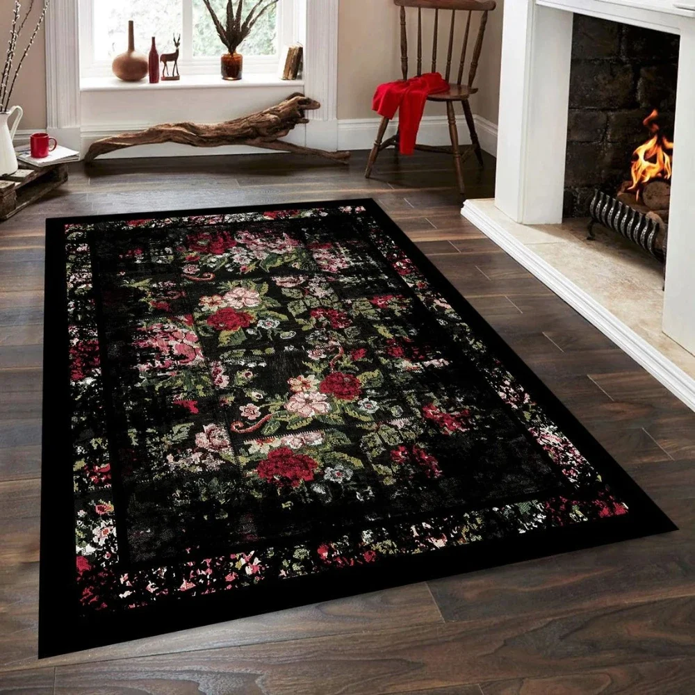 Large Plush Carpets in The Living Room Comfortable Non-slip Floor Mat Beside The Bedroom Bed Modern Style Fashion Cloakroom Rugs