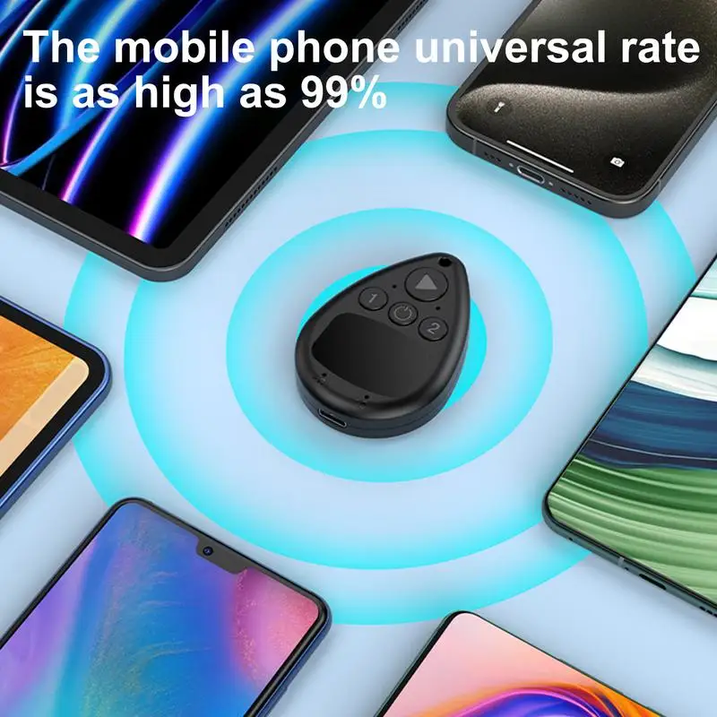 Wireless Remote For Phone Wireless Cell Phone Clicker With No Noise Electronics Screen Protection Clicker For Vlogging Watching