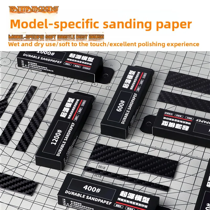 

For Gundam Model Nub Sanding Tool Detail Sanding Stick Back Adhesive Sandpaper Carbon Fiber Acrylic Sanding Block